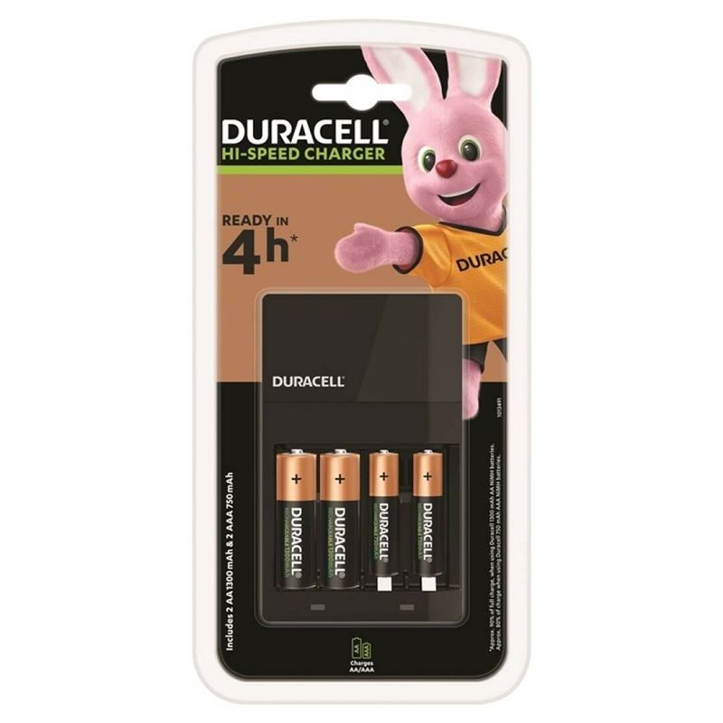 Duracell CEF14 chargeur de batterie Pile domestique Secteur