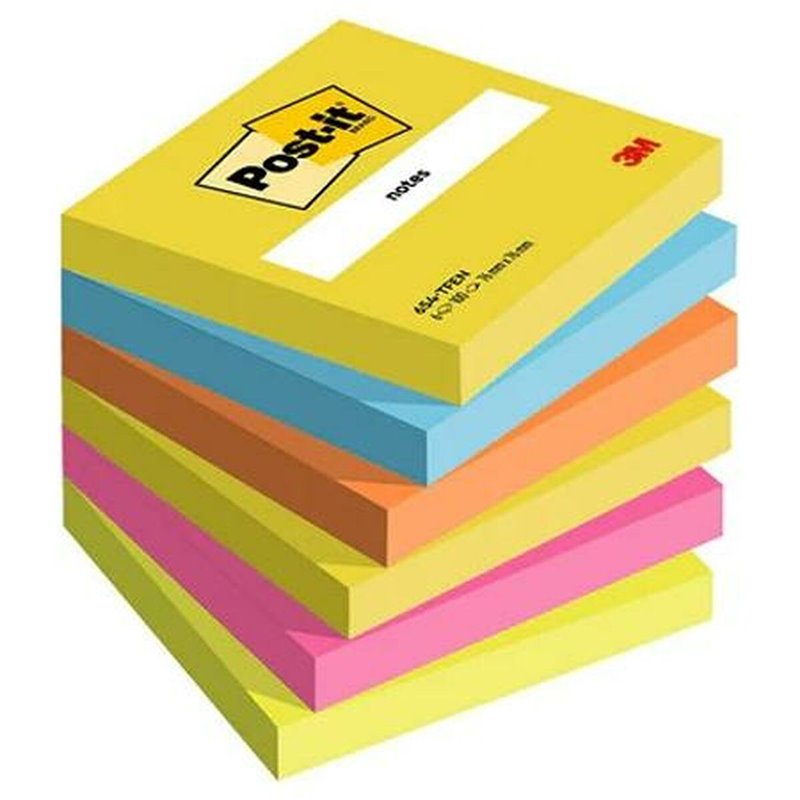 Image secondaire de Bloc de Notes Post-it 76 x 76 mm Multicouleur 100 Volets (12 Unités)