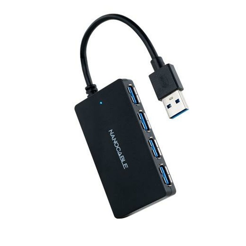 NanoCâble 10.16.4403 hub & concentrateur USB 3.2 Gen 1 (3.1 Gen 1) Type-A Noir