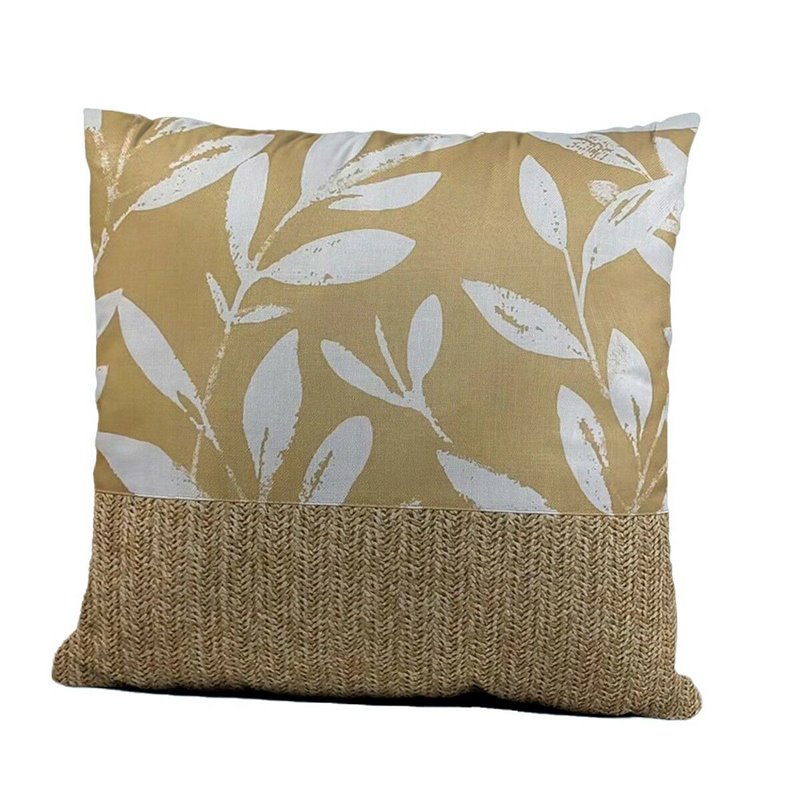 Coussin Nature craft Feuille d'une plante 45 x 10 x 45 cm