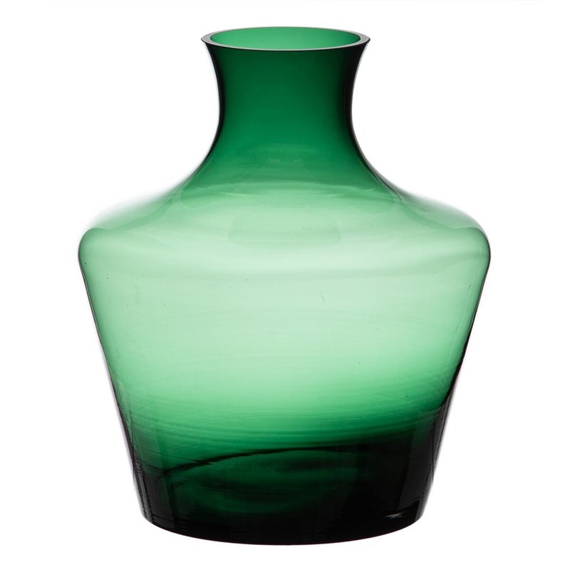 Vase 21 x 21 x 25 cm Vert verre