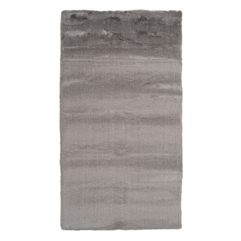 Tapis 80 x 150 cm Gris Polyester