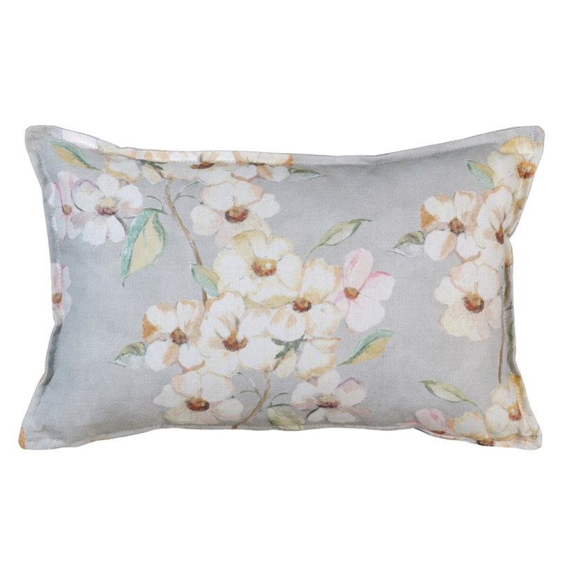 Coussin Fleurs 100 % coton 45 x 30 cm