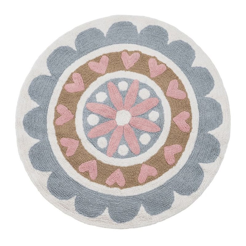 Tapis pour enfant Fleur Coton 100 cm