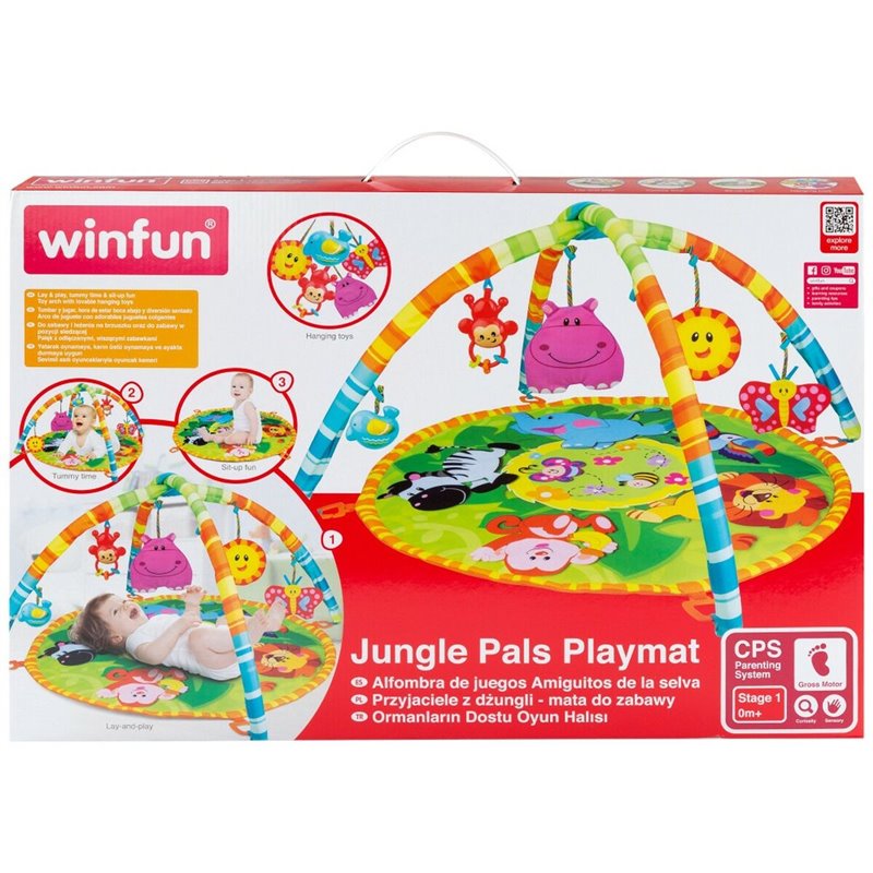 Image secondaire de Tapis de jeu Winfun Jungle Tissu (4 Unités)