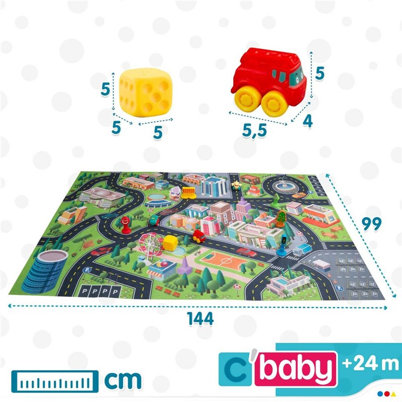 Image secondaire de Tapis de jeu Colorbaby Ville Plastique (2 Unités)