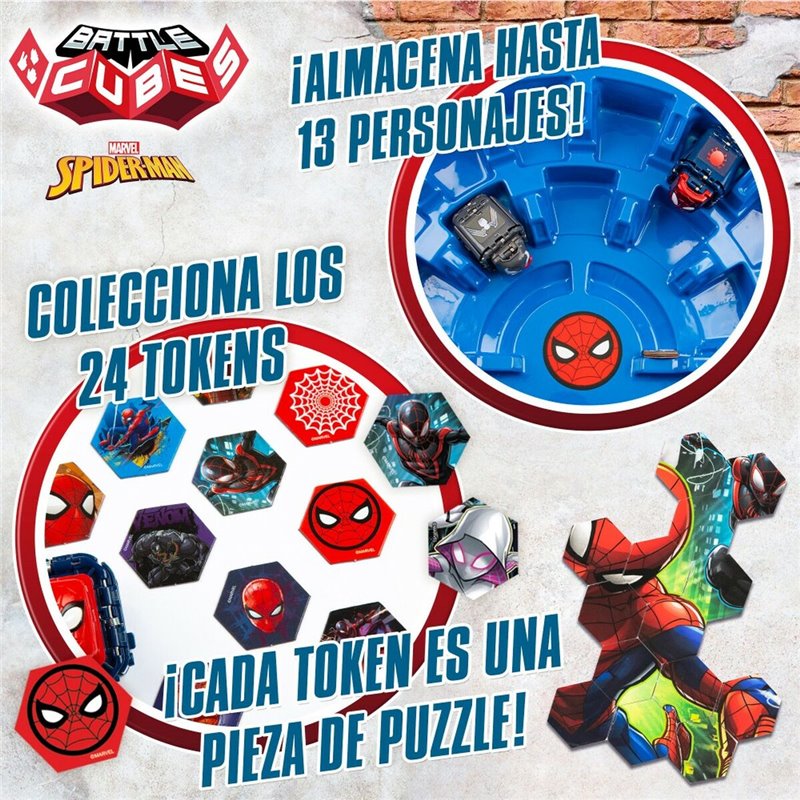 Image secondaire de Arène de combats Spider-Man Battle Cubes 15 Pièces 4 Unités 42,5 x 9 x 28 cm