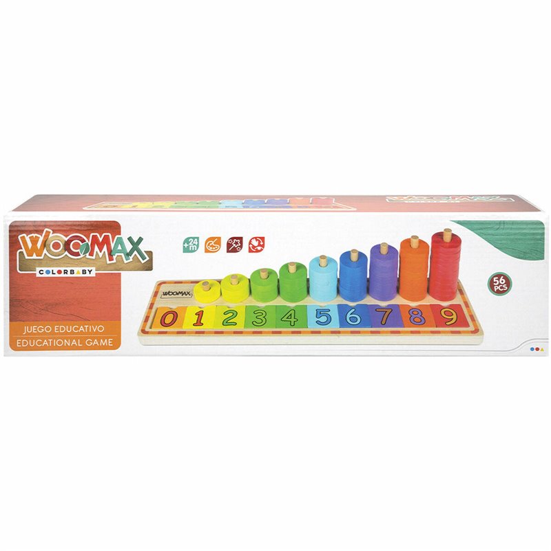 Image secondaire de Jeu Éducation Enfant Woomax Numéros 56 Pièces 4 Unités 43 x 11 x 11 cm