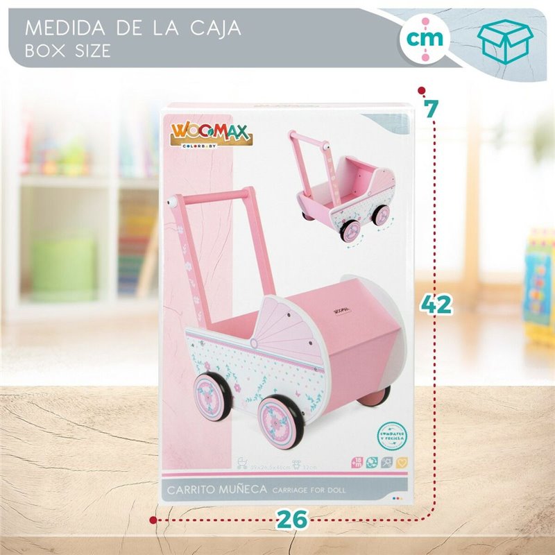 Image secondaire de Poussette pour poupées Woomax Rose 39 x 46 x 26,5 cm