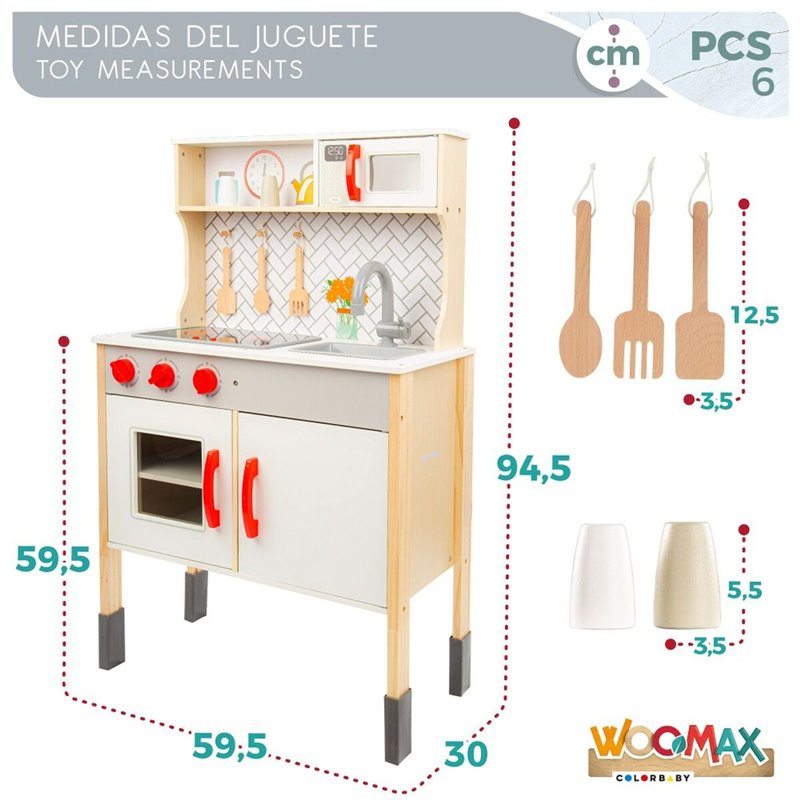 Image secondaire de Cuisinière jouet Woomax 59,5 x 94,5 x 30 cm