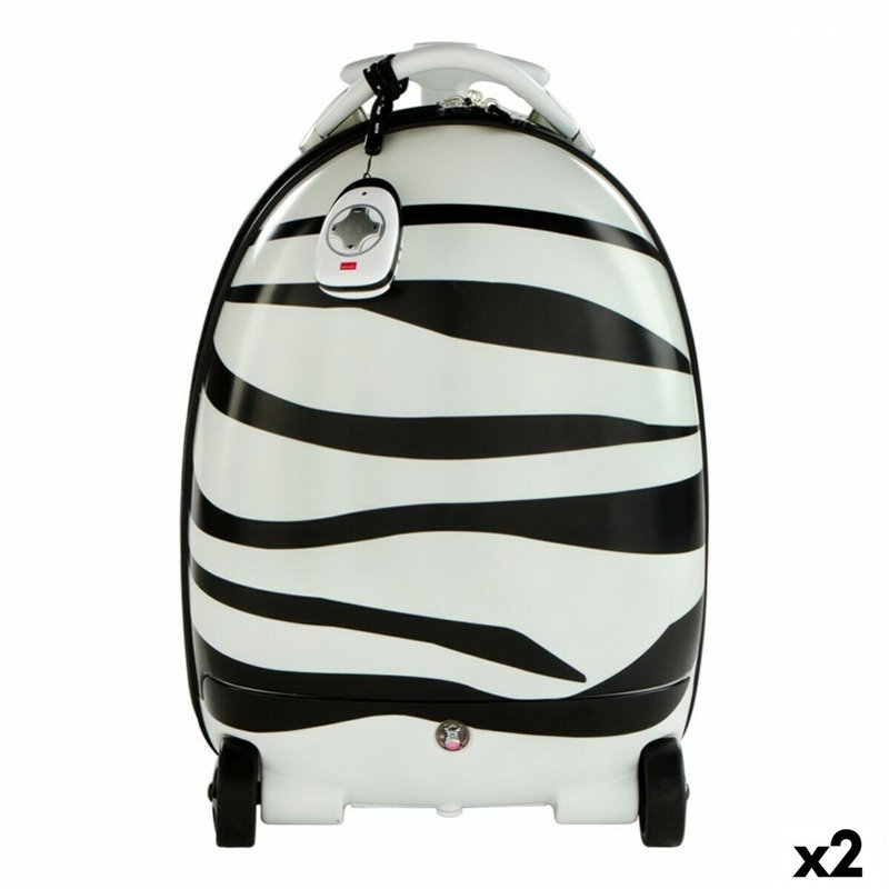 Sac à dos Trolley Rastar Enfant Télécommandé Zèbre 2,4 GHz 34 x 48 x 27,5 cm (2 Unités)