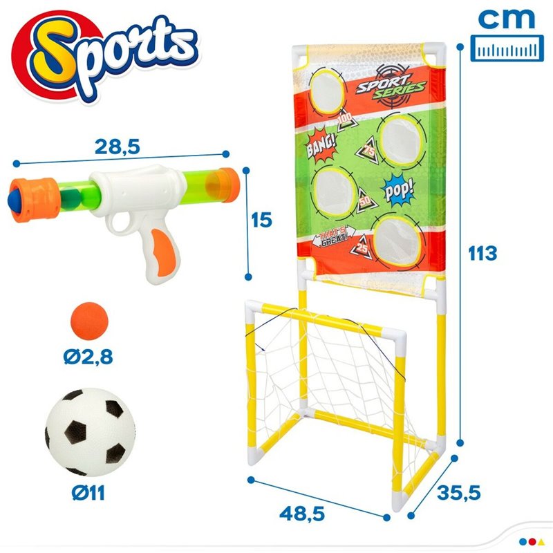 Image secondaire de Jeu de visée Colorbaby Cible Cage à Foot 48,5 x 113 x 35,5 cm (2 Unités)