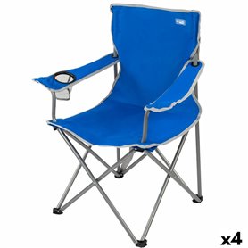 Chaise de camping pliante Aktive Bleu 45 x 82 x 47 cm (4 Unités) 148,99 €