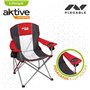 Chaise de camping pliante Aktive Rouge Gris foncé 56 x 98 x 59 cm (4 Uni 229,99 €