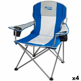 Chaise de camping pliante Aktive Gris Bleu 57 x 97 x 60 cm (4 Unités) 229,99 €