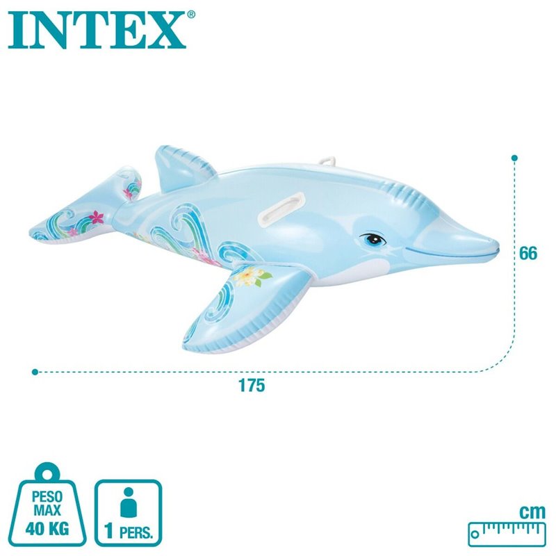 Image secondaire de Personnage pour piscine gonflable Intex Dauphin 175 x 38 x 66 cm (6 Unités)