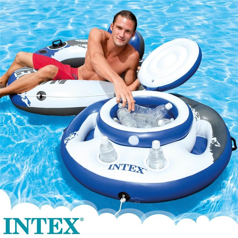 Image secondaire de Glacière gonflable flottante Intex Mega Chill 89 x 35 x 89 cm (6 Unités)