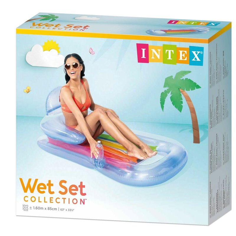 Image secondaire de Fauteuil de piscine gonflable Intex Arc-en-ciel 160 x 53 x 85 cm (6 Unités)