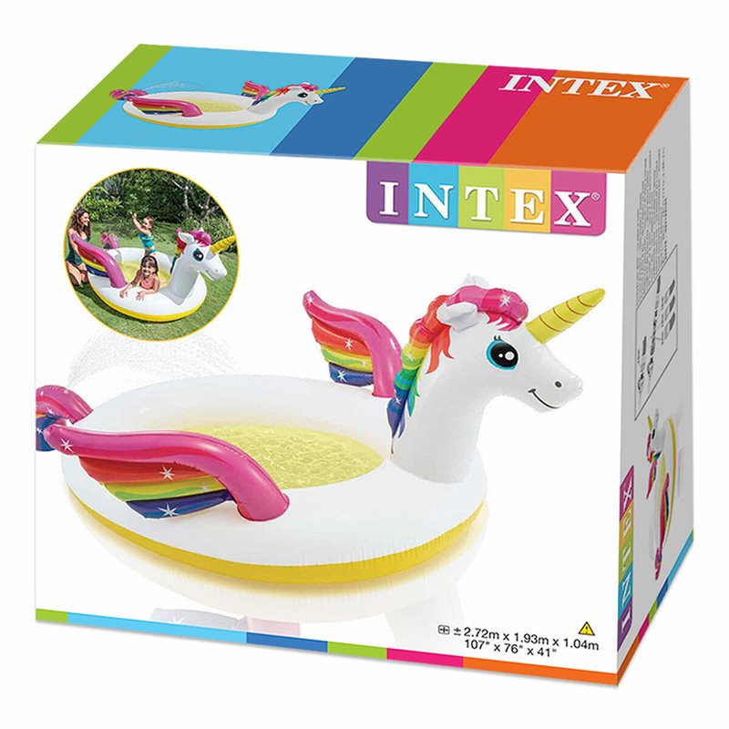 Image secondaire de Pataugeoire gonflable pour enfants Intex Licorne 151 L 27,2 x 10,4 x 19,3 cm (4 Unités)