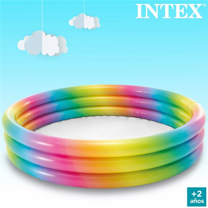 Image secondaire de Pataugeoire gonflable pour enfants Intex Multicouleur Anneaux 330 L 147 x 33 x 147 cm (6 Unités)