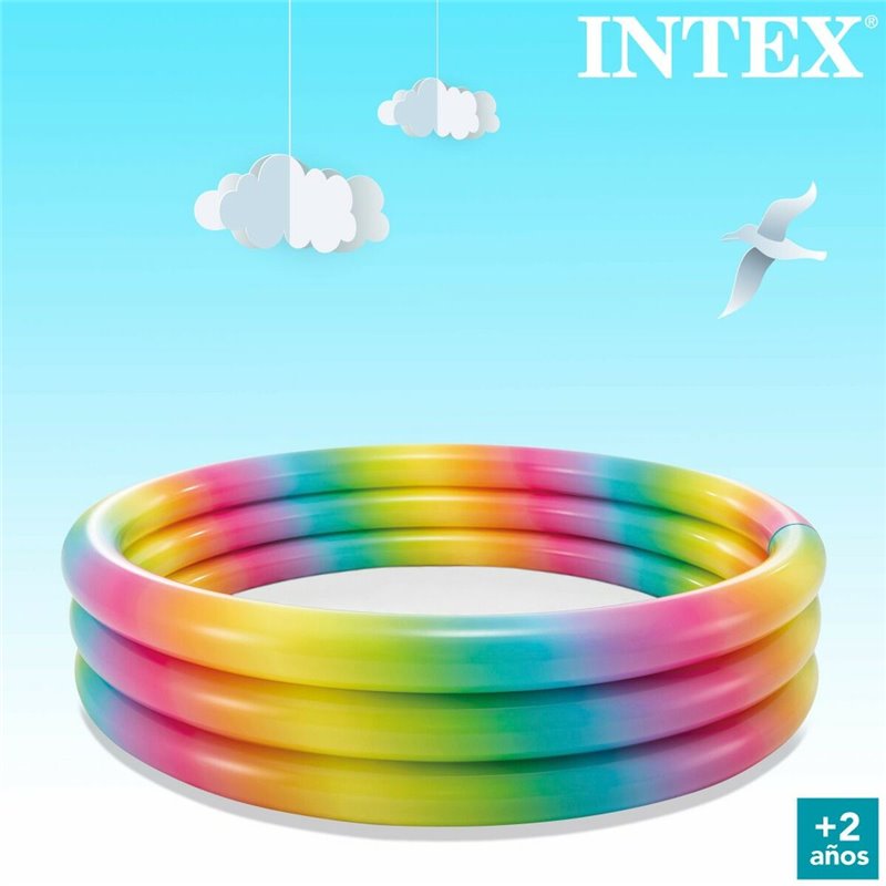 Image secondaire de Pataugeoire gonflable pour enfants Intex Multicouleur Anneaux 581 L 168 x 38 x 168 cm (6 Unités)