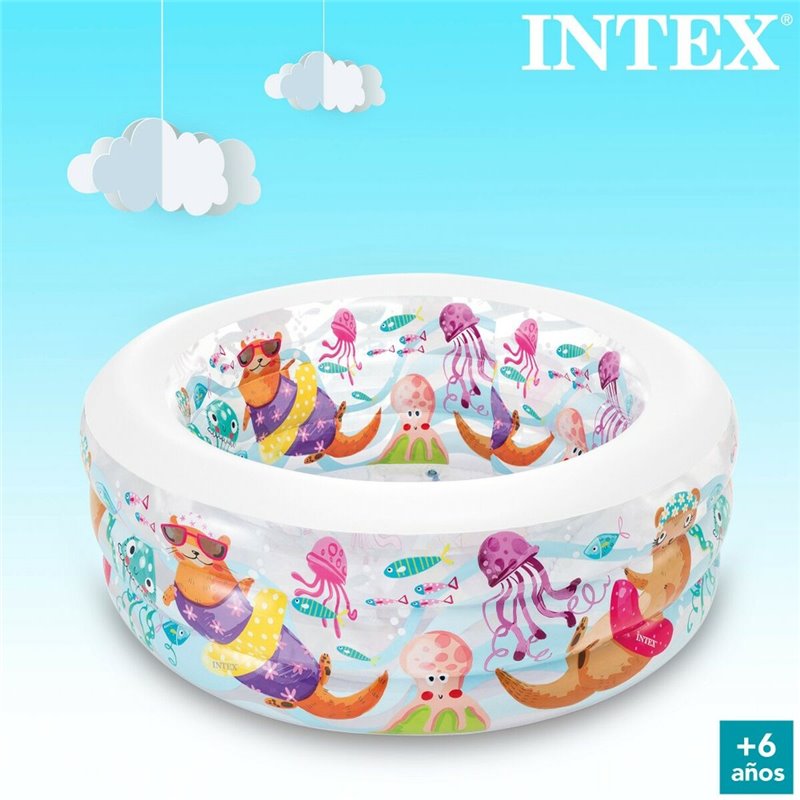 Image secondaire de Pataugeoire gonflable pour enfants Intex Verseau 360 L 152 x 56 x 152 cm (3 Unités)