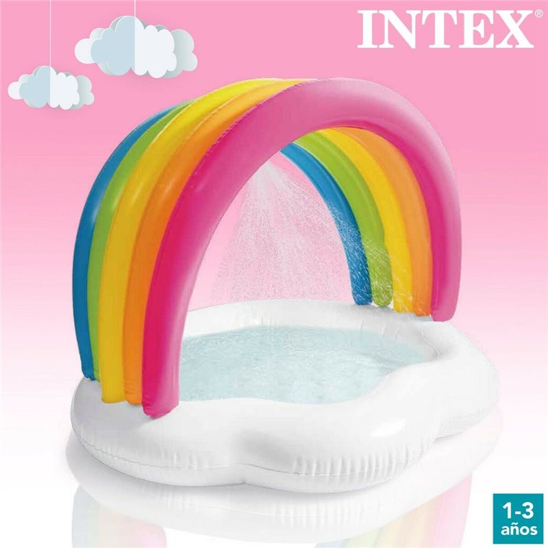 Image secondaire de Pataugeoire gonflable pour enfants Intex Arc-en-ciel 84 L 119 x 84 x 94 cm (6 Unités)