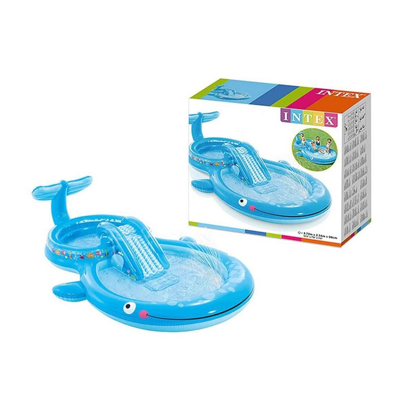 Image secondaire de Pataugeoire gonflable pour enfants Intex Parc de jeux Baleine 235 L 23,4 x 9,9 x 37,3 cm