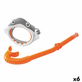 Masque de Plongée avec Tube pour Enfants Intex Requin (6 Unités) 84,99 €