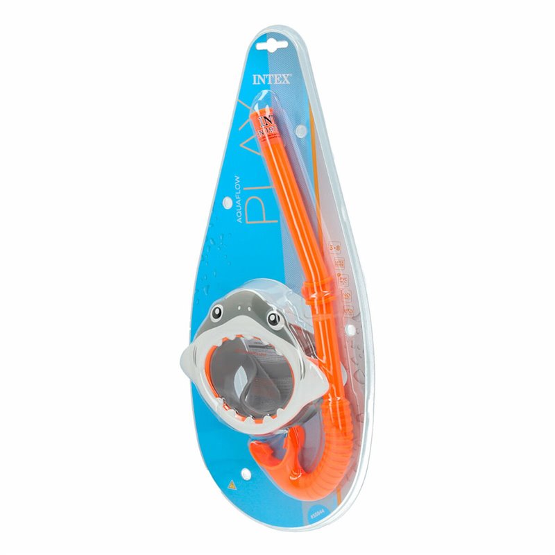 Image secondaire de Masque de Plongée avec Tube pour Enfants Intex Requin (6 Unités)