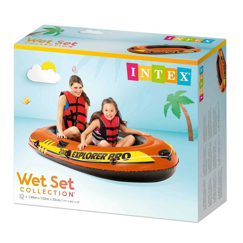 Image secondaire de Bateau gonflable Intex Explorer Pro 200 3 Unités 196 x 33 x 102 cm