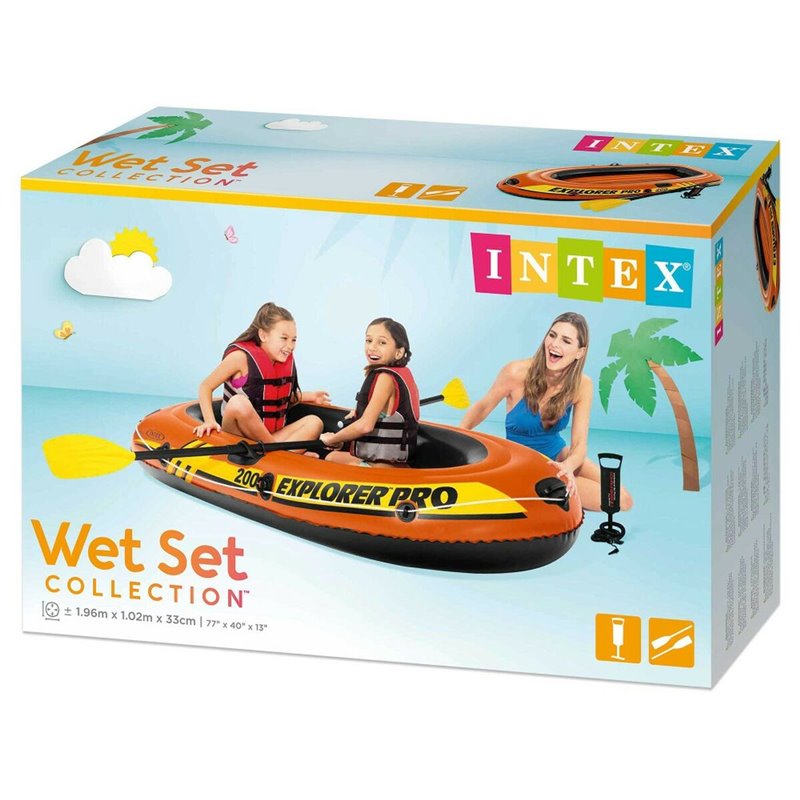 Image secondaire de Bateau gonflable Intex Explorer Pro 200 3 Unités 196 x 33 x 102 cm