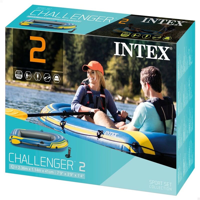 Image secondaire de Bateau gonflable Intex Challenger 2 2 Unités 236 x 41 x 114 cm