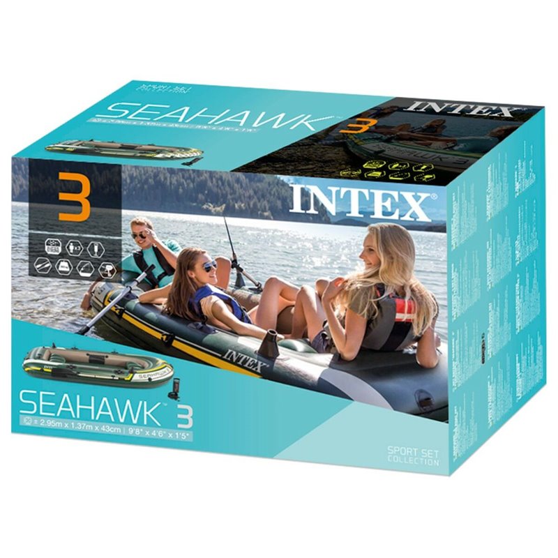 Image secondaire de Bateau gonflable Intex Seahawk 3 Vert 295 x 43 x 137 cm