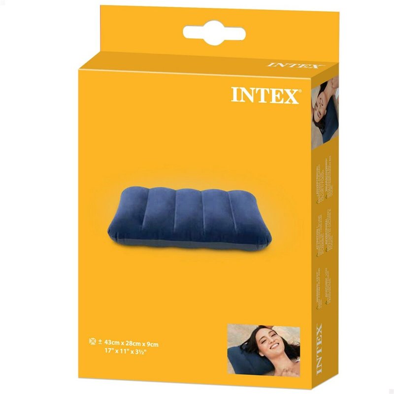 Image secondaire de Oreiller Intex Downy Pillow Gonflable Bleu 43 x 9 x 28 cm (24 Unités)