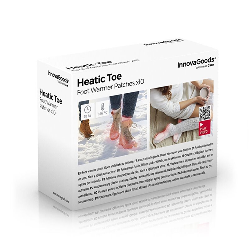 Image secondaire de Patchs chauffants pour les pieds Heatic Toe InnovaGoods 10 Unités