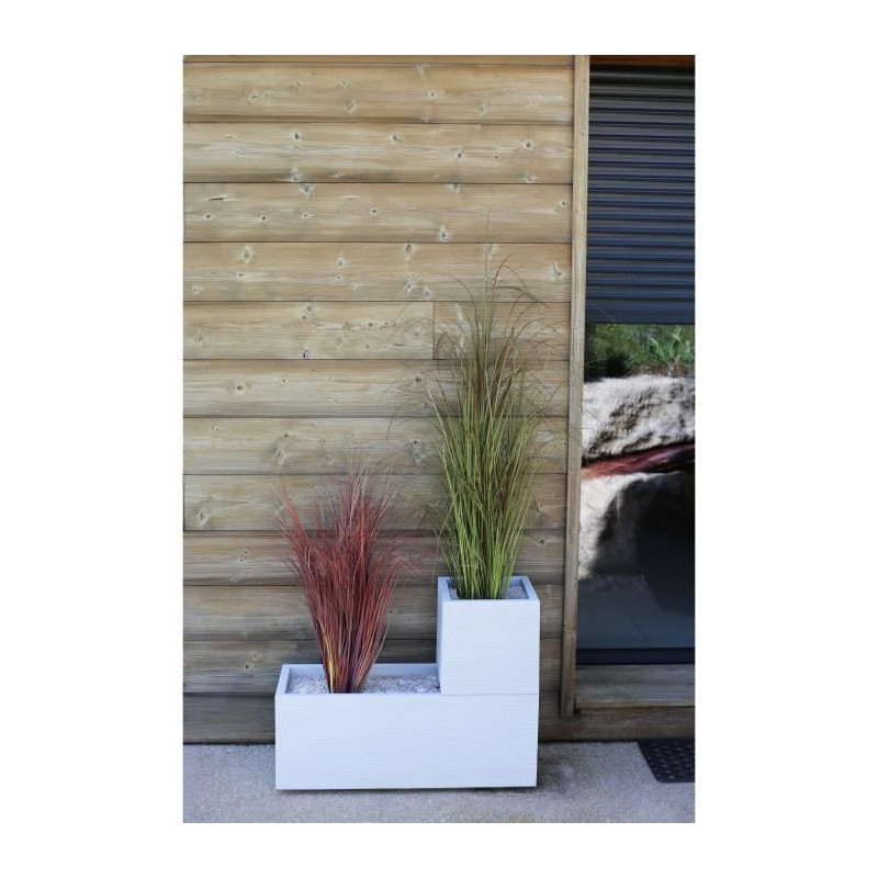 Image secondaire de Cache-Pot EDA Graphit Up Rectangulaire Blanc 79,5 x 29,5 x 29,5 cm