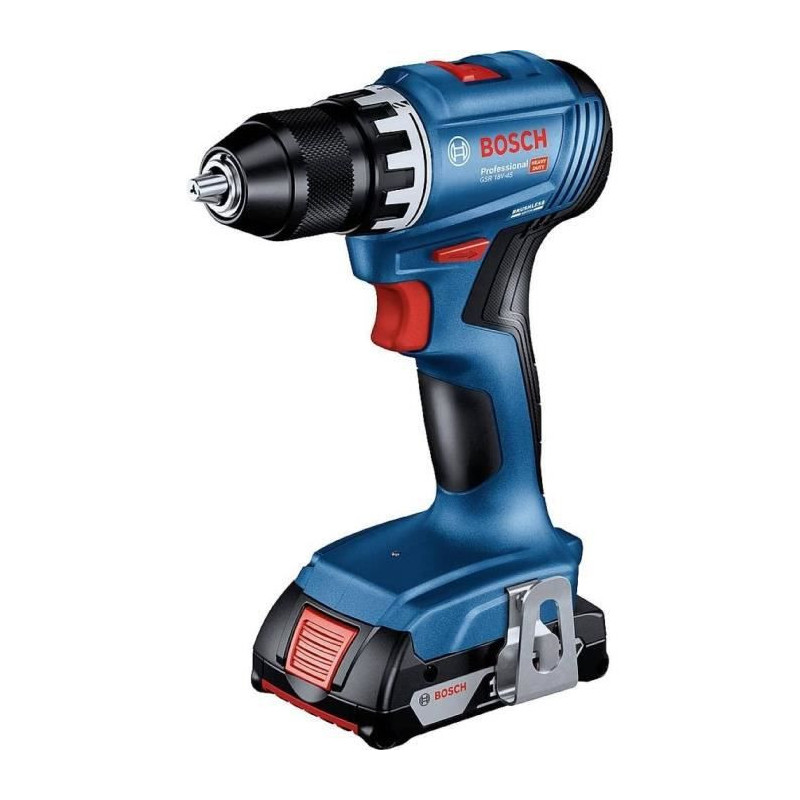 Bosch GSR 18V-45 Professional 500 tr/min Sans clé 900 g Noir, Bleu