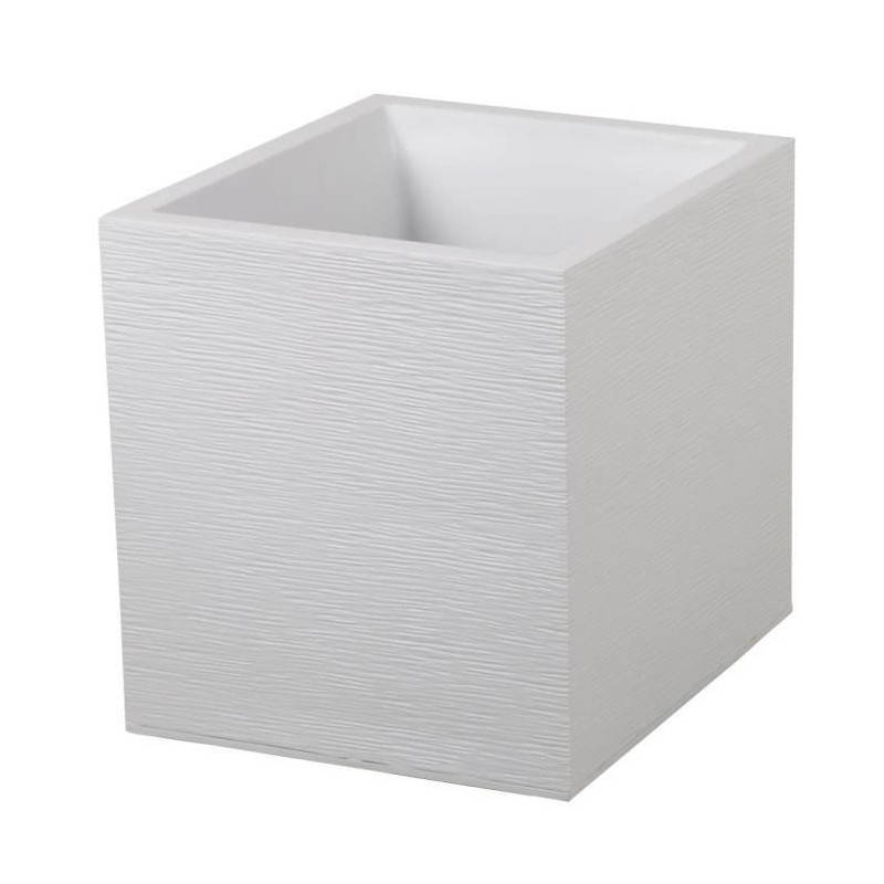 Pot EDA Graphit Blanc Plastique Carré 39 x 39 x 43 cm