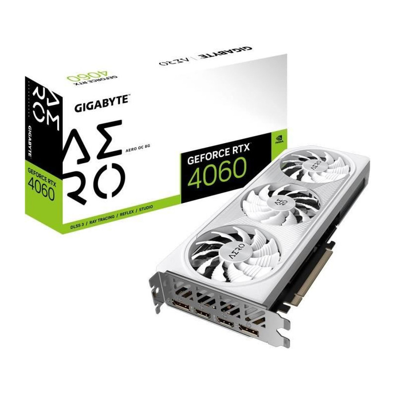 Gigabyte AERO GeForce RTX 4060 OC 8G Nvidia 8 Go GDDR6