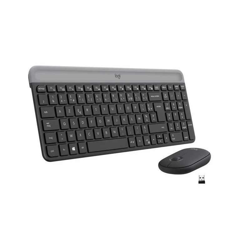 Logitech MK470 clavier Souris incluse RF sans fil Azerty Français Graphite