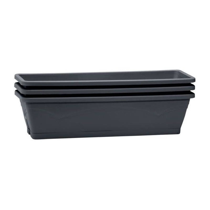 Pot EDA Gris Anthracite Plastique