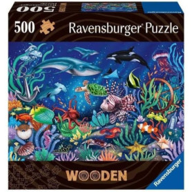 Puzzle en bois - Rectangulaire - 500 pcs - Monde marin coloré - Adulte - 36,99 €