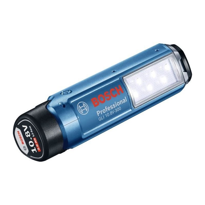 Image secondaire de Lampe Bosch Professional GLI 12V-300 sans batterie 6 LEDS - 300 lumens - jusqu'a 9h d'éclairage - 06014A1000