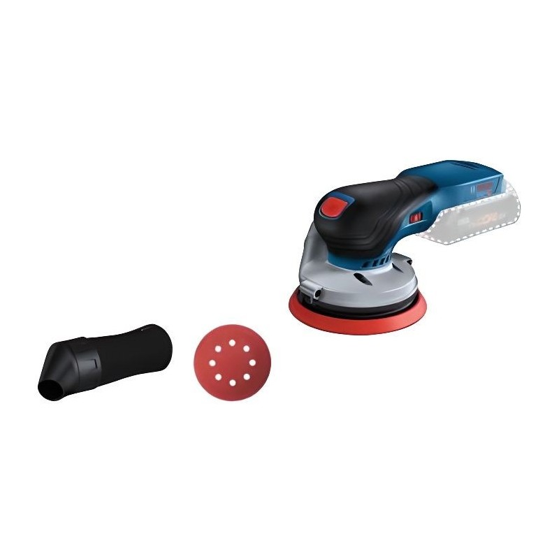 Bosch GEX 18V-125 Professional Ponceuse orbitale aléatoire 10000 tr/min 20000 OPM Noir, Bleu, Gris, Rouge