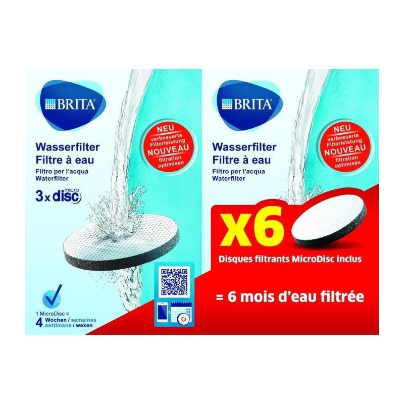 Brita MicroDisc Disque de filtre à eau 6 pièce(s)