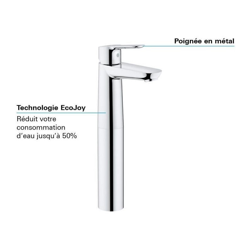 Image secondaire de Mitigeur Grohe 23777000 Extralong Métal