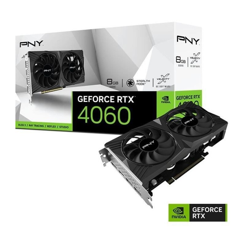 Carte Graphique PNY VCG40608DFXPB1 8 GB GDDR6 GeForce RTX 4060