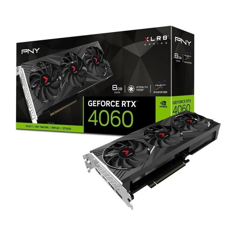 Carte Graphique PNY GeForce RTX 4060 XLR8 8 GB GDDR6 8 GB RAM GDDR6