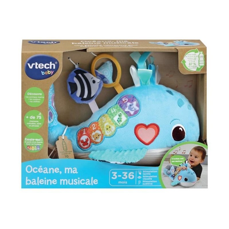 Vtech Play Green OCÉANE, MA BALEINE MUSICALE